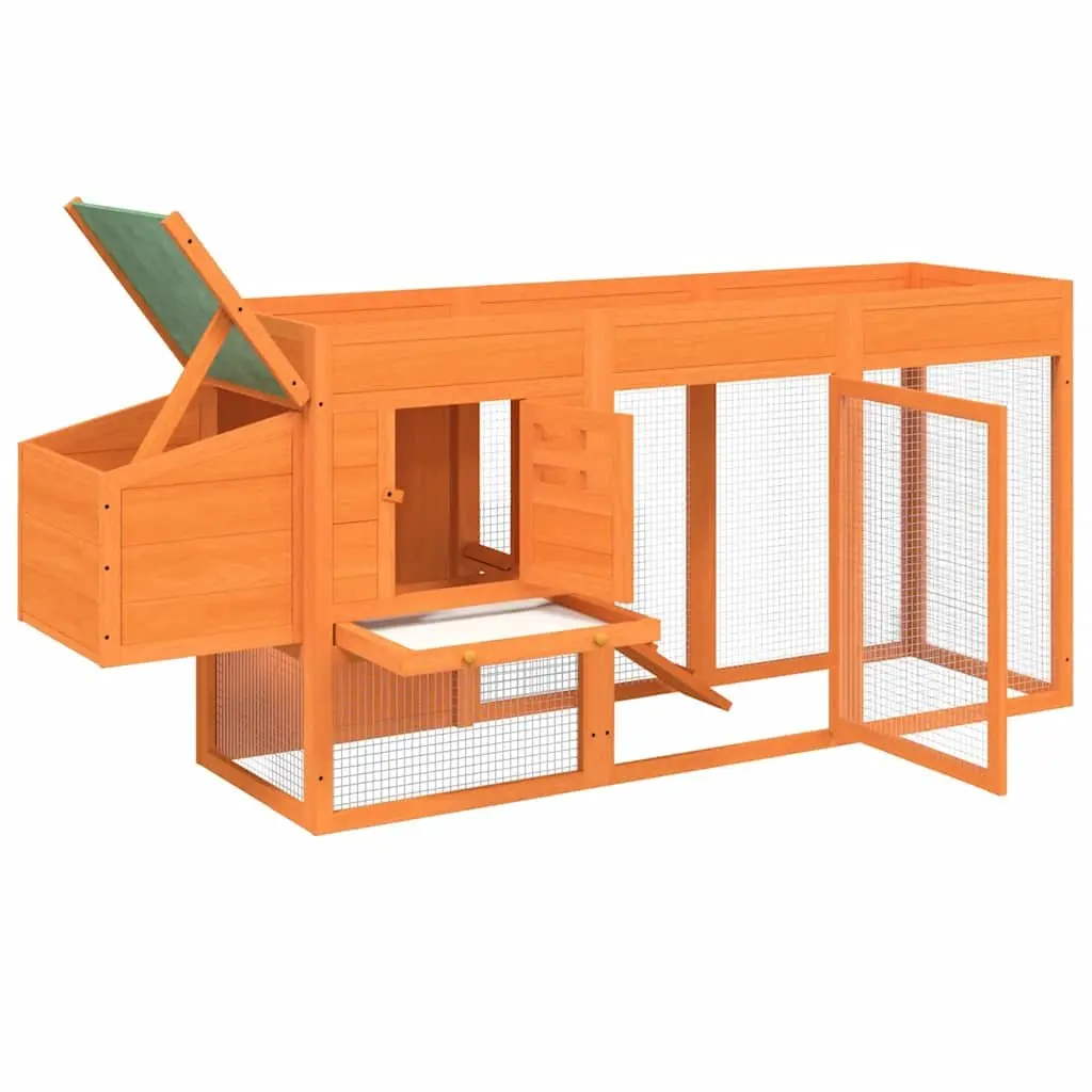 Wooden Chicken Coop with Nesting Box