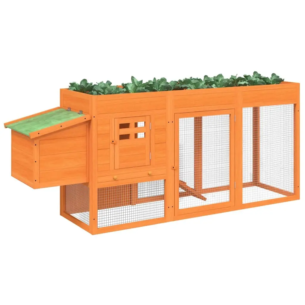 Wooden Chicken Coop with Nesting Box