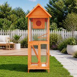 Superior Quality Wooden Bird Aviary with Nesting Box