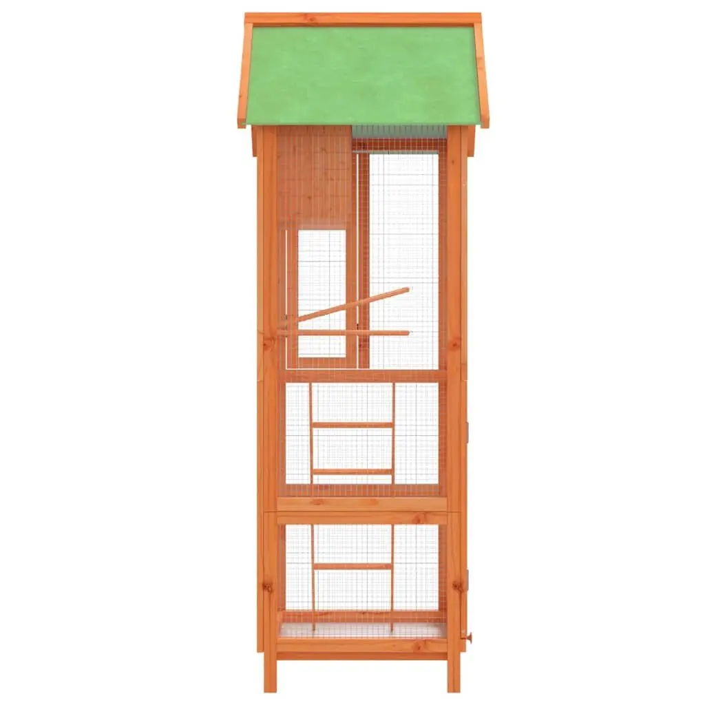 Wooden Bird Aviary with Nesting Box