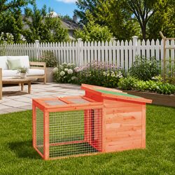 Durable Wooden Outdoor Rabbit Hutch for Small Animals