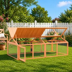 Durable Solid Wood Outdoor Habitat for Small Animals