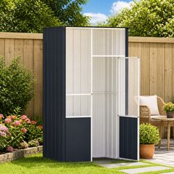 Large Anthracite Bird Cage Aviary with Galvanised Steel
