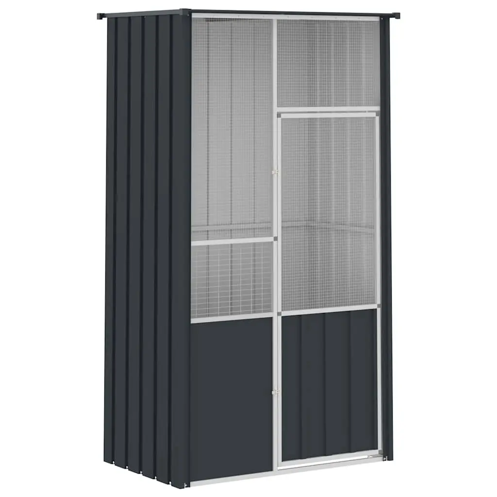 Large Anthracite Bird Cage Aviary with Galvanised Steel
