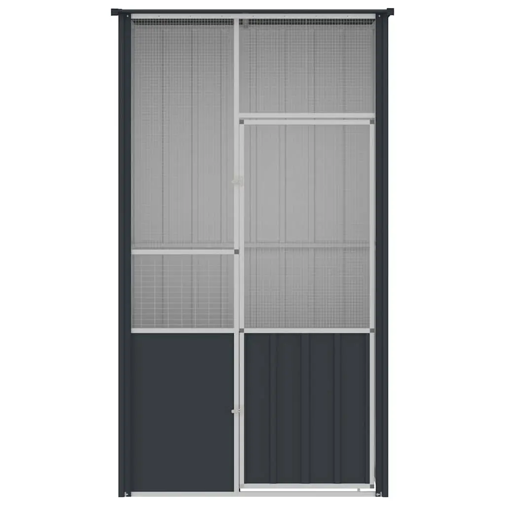 Large Anthracite Bird Cage Aviary with Galvanised Steel