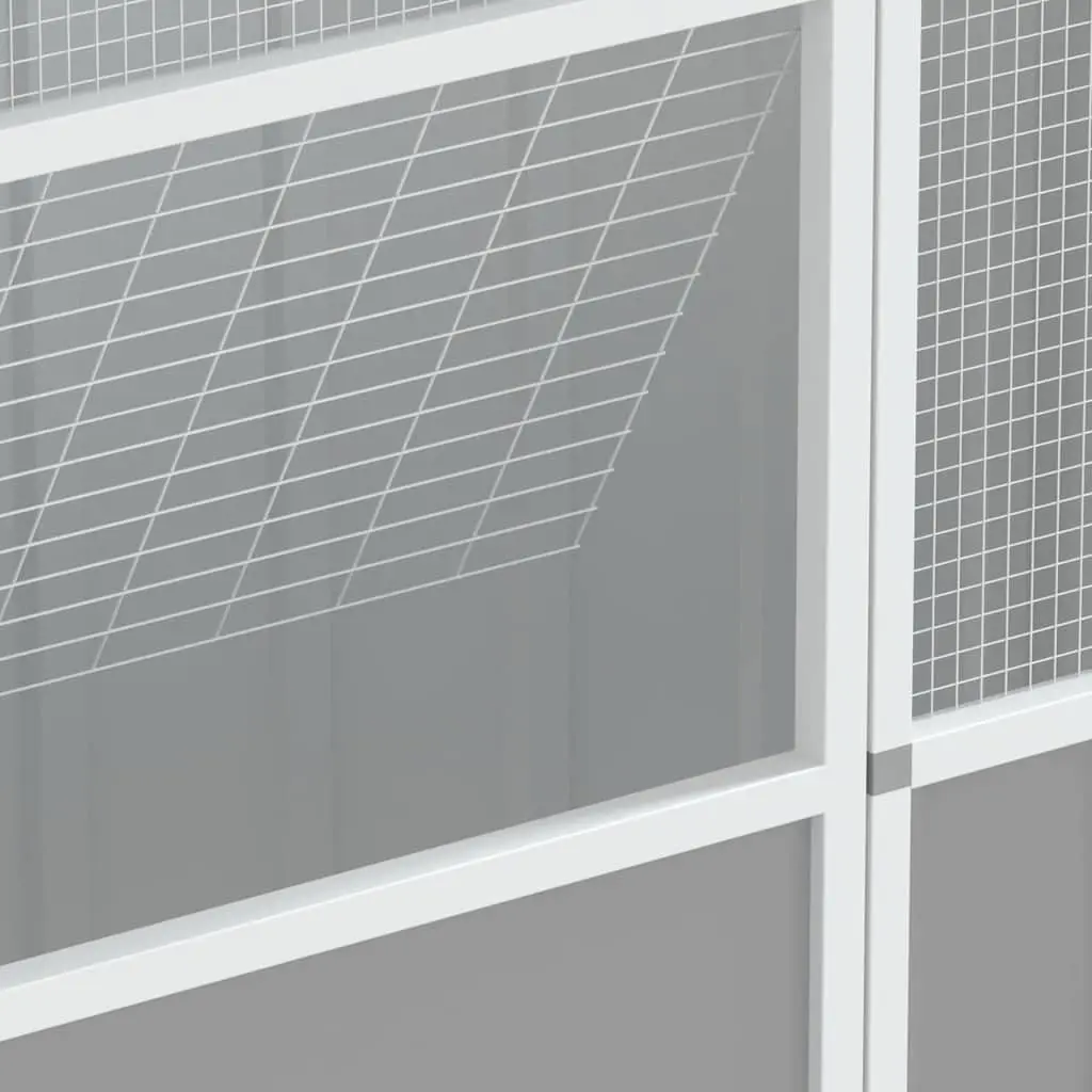 Large Grey Bird Cage Aviary with Galvanised Steel Frame
