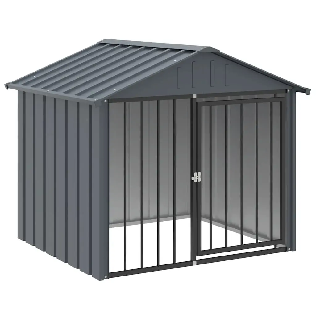 Black Outdoor Dog House with Roof