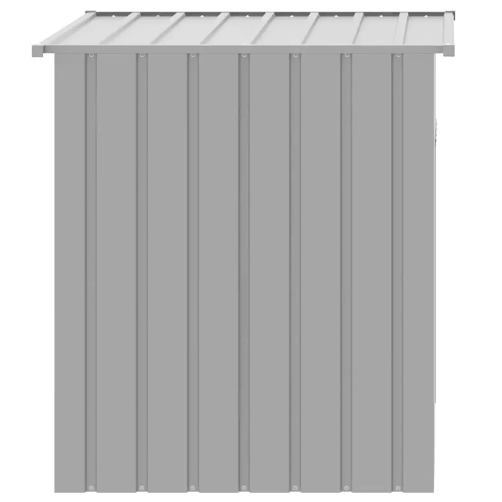 Grey Dog House with Roof for Outdoor Comfort