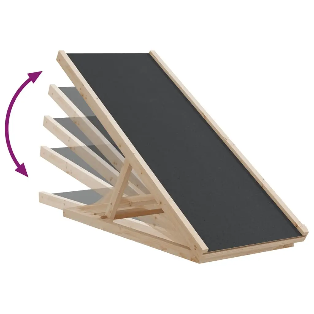 Foldable Dog Ramp with Adjustable Height 100x40cm