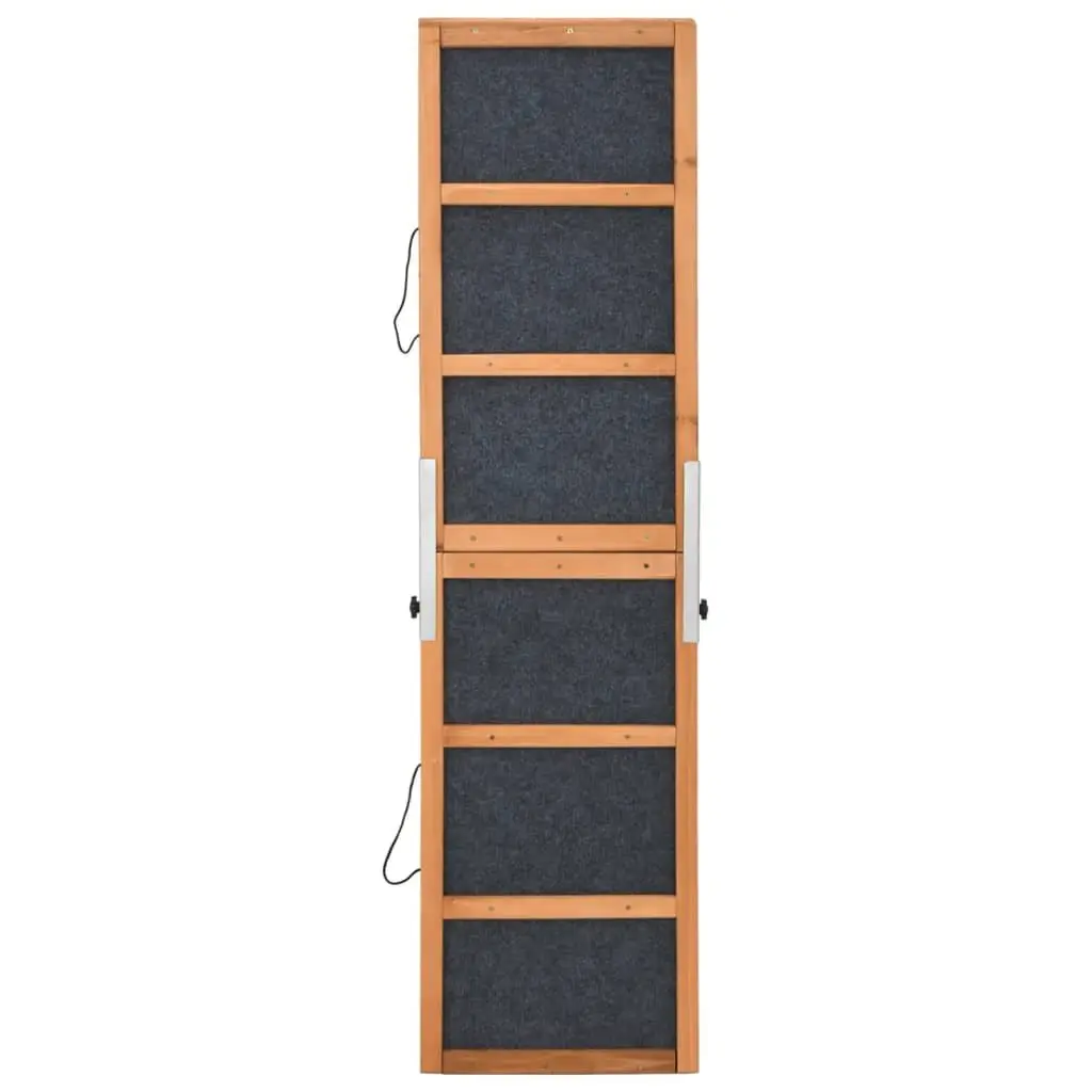 Dog Ramp Solid Fir Wood 120cm Foldable Portable Grey