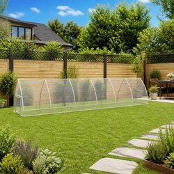 Durable Galvanised Steel Chicken Cage 600x105x120cm