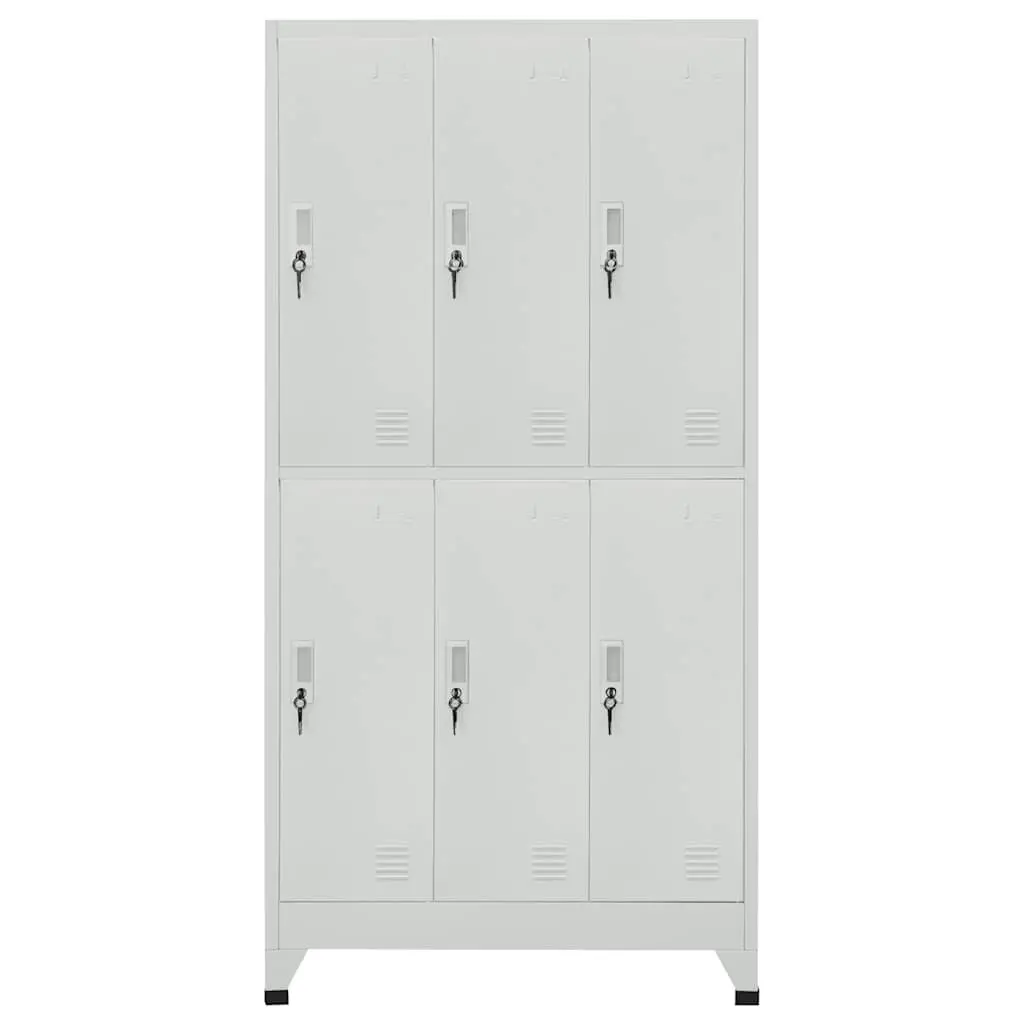 Steel Storage Locker Cabinet with 6 Compartments