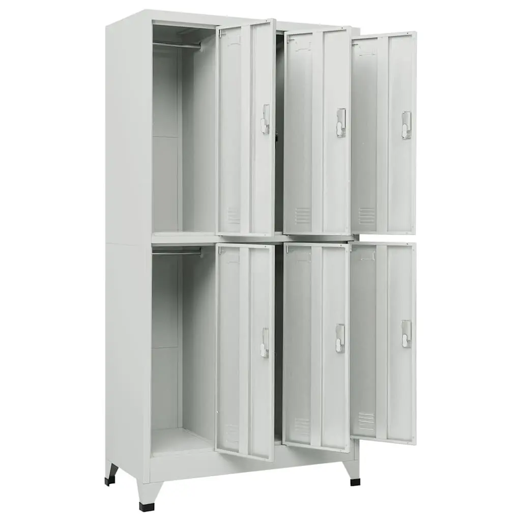 Steel Storage Locker Cabinet with 6 Compartments