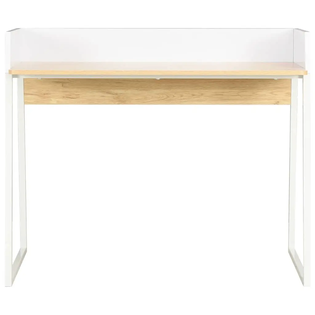 White Oak Desk with Elevated Boards