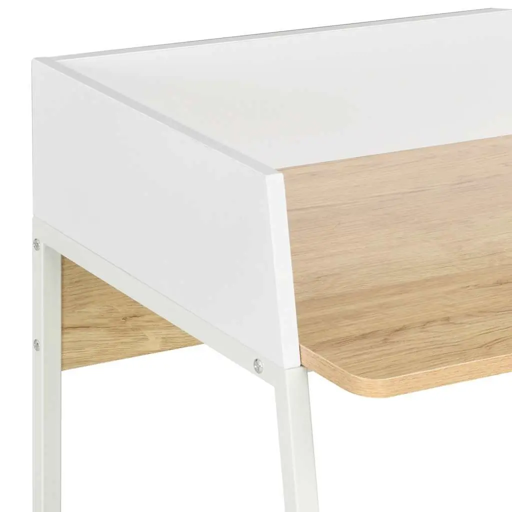 White Oak Desk with Elevated Boards