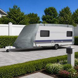 Caravan Storage Cover Grey Large Water Repellent Breathable UV Resistant