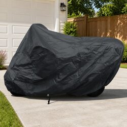 Durable Double-Stitched Motorcycle Cover for All-Weather Protection