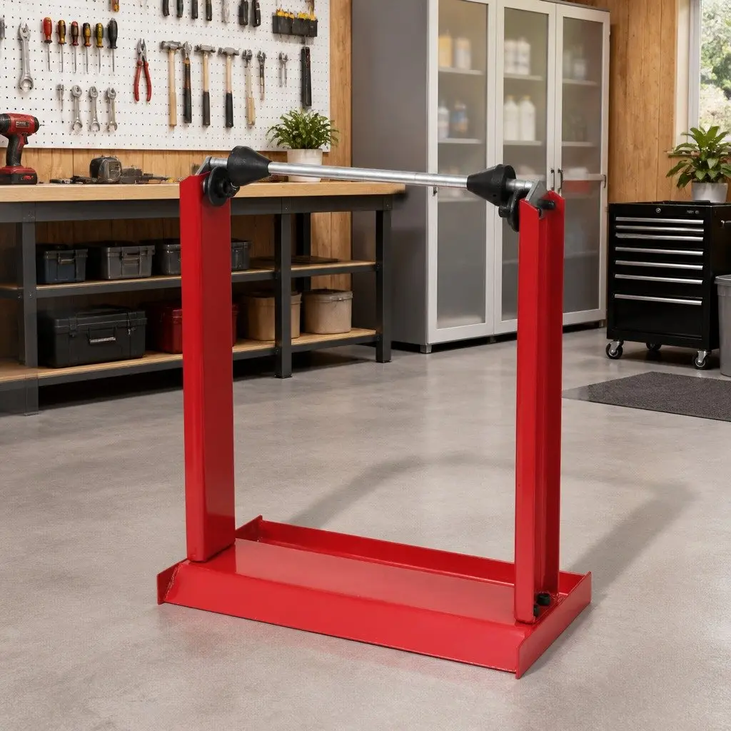 Motorcycle Wheel Balancer Stand Steel Red