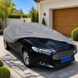 XXL Sedan Car Cover in Grey Nonwoven Fabric