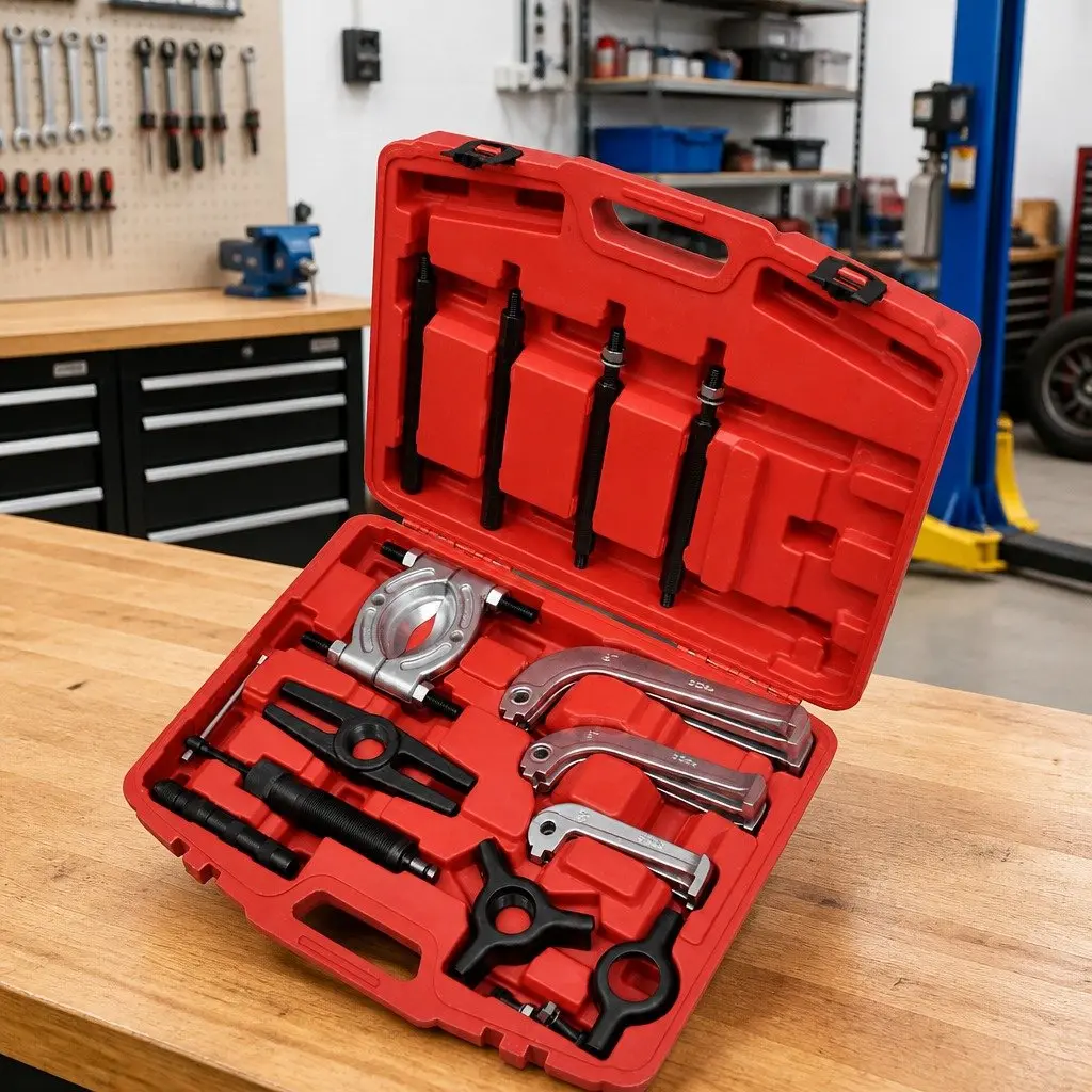Hydraulic Bearing Puller Separator Tool Set Grey 25 Piece