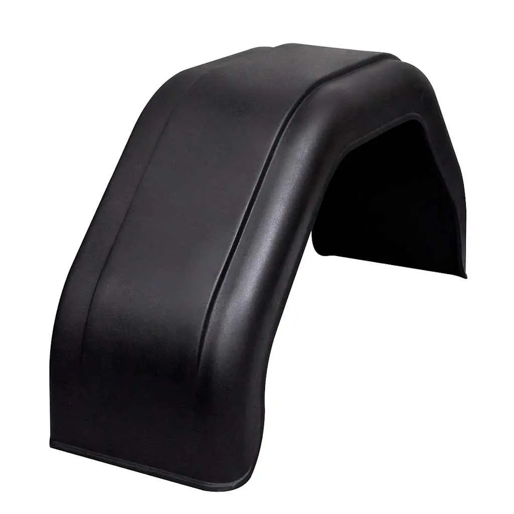 Black Mudguard Set for Trailer Wheels 200 x 680 mm