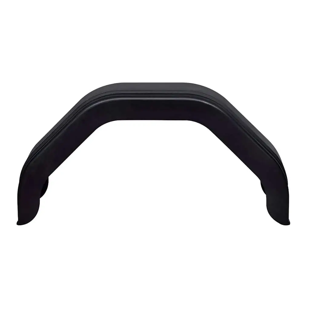 Black Mudguard Set for Trailer Wheels 200 x 680 mm