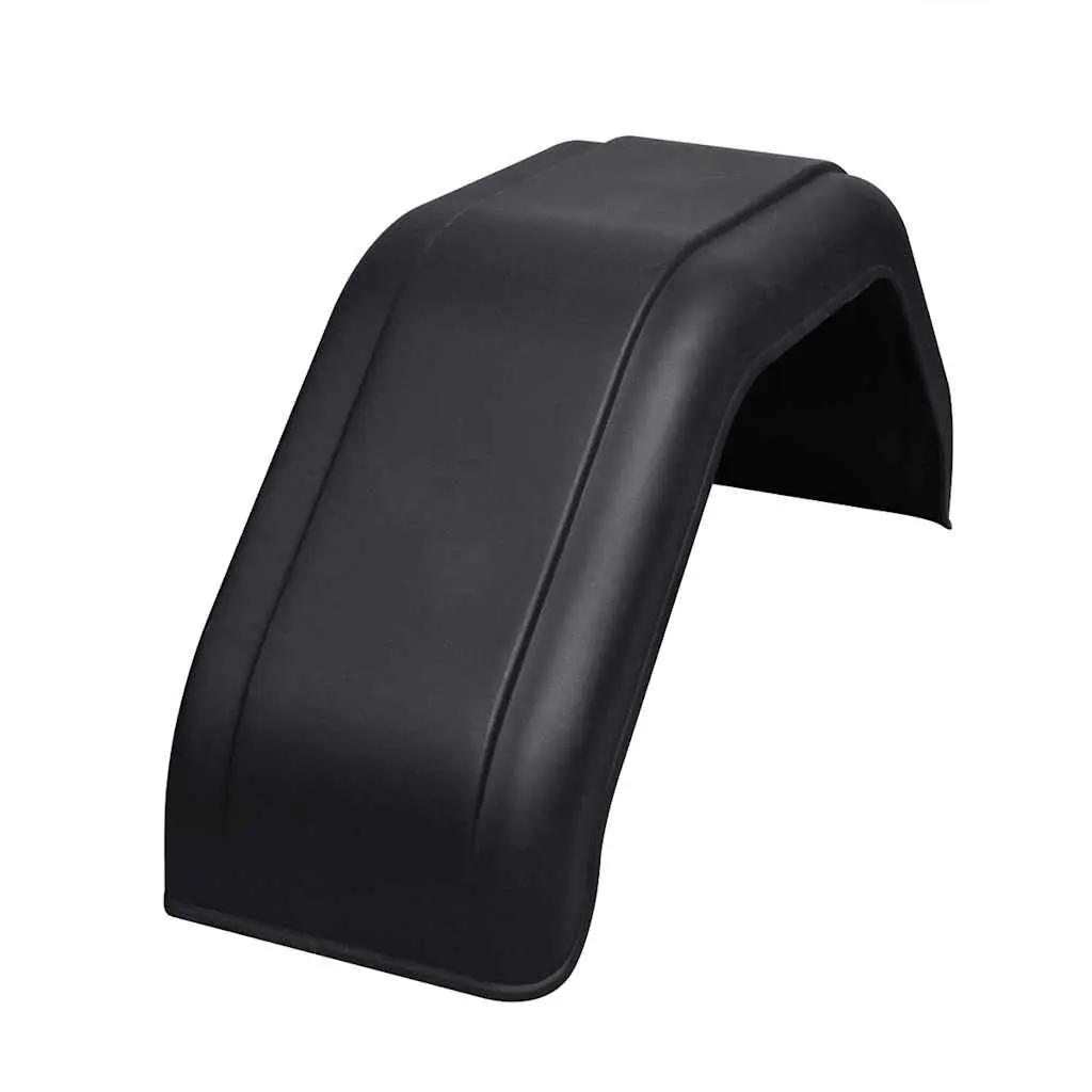 Black Mudguard Set for Trailer Wheels 220 x 760 mm