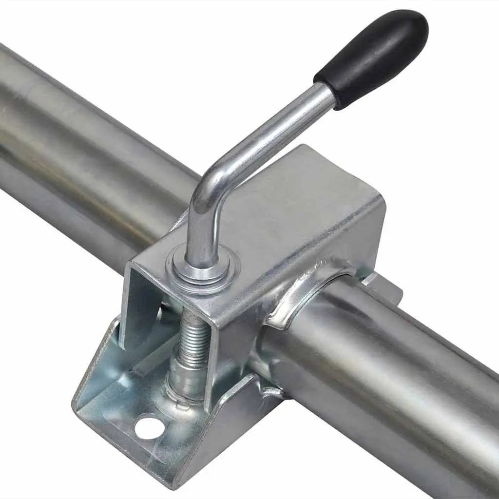 Support Tubes Split Clamps Galvanised Steel 48mm Silver