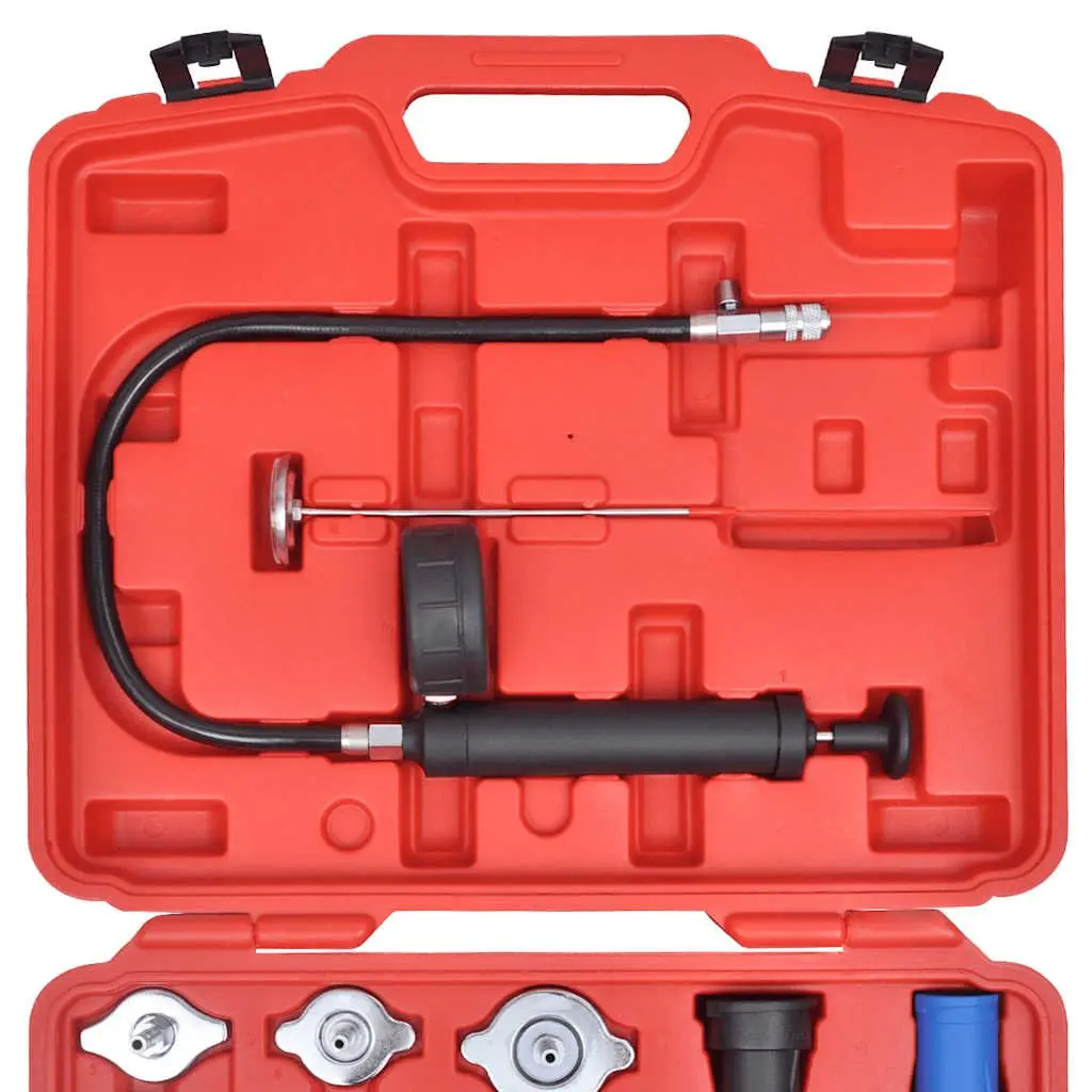 Radiator Pressure Tester Kit Tool Set 18 Piece Multicolour