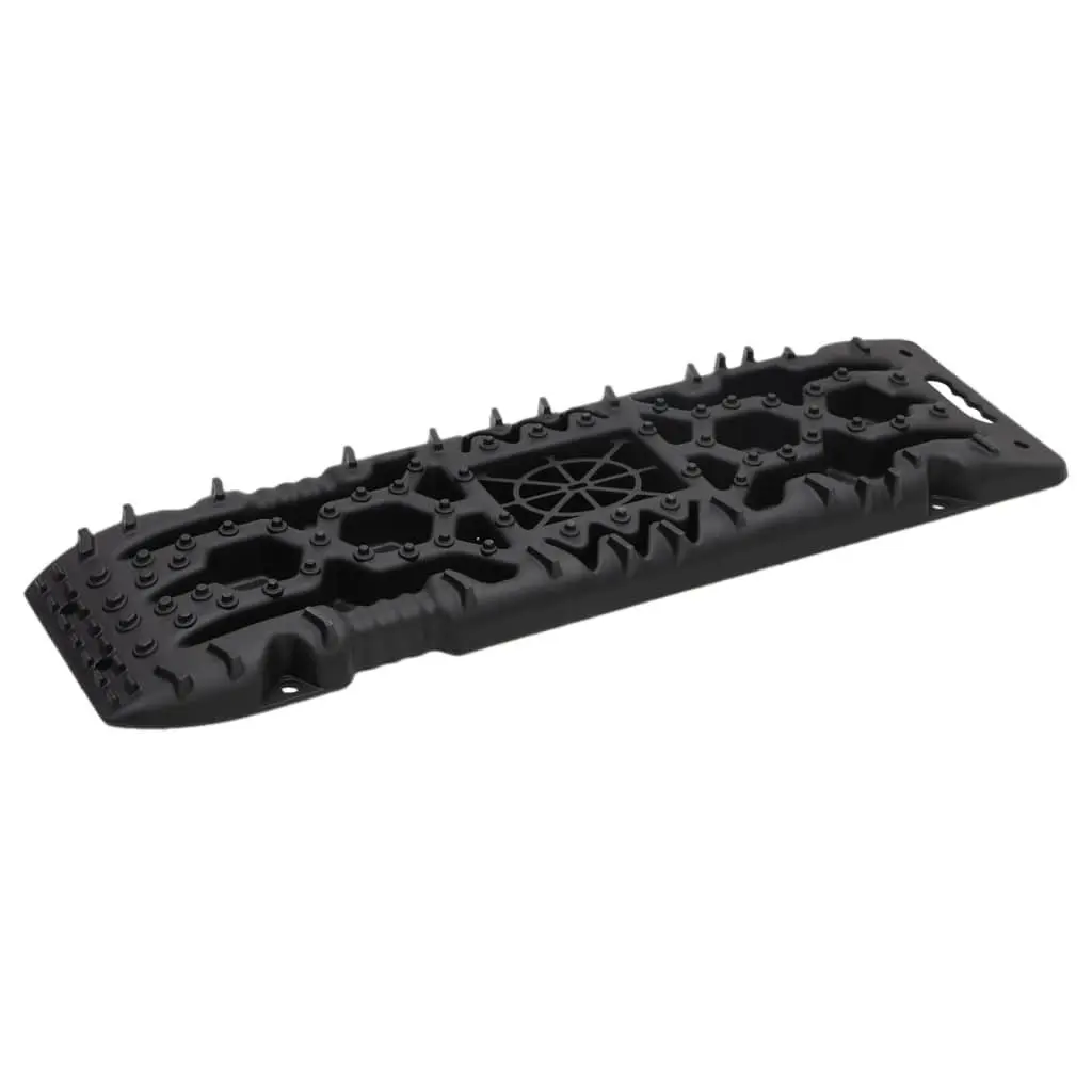 Traction Boards Reinforced Nylon 107 x 31 x 7 cm Black 2 Piece Recovery Tracks Off-Road Vehicle Wheel Grip Mat