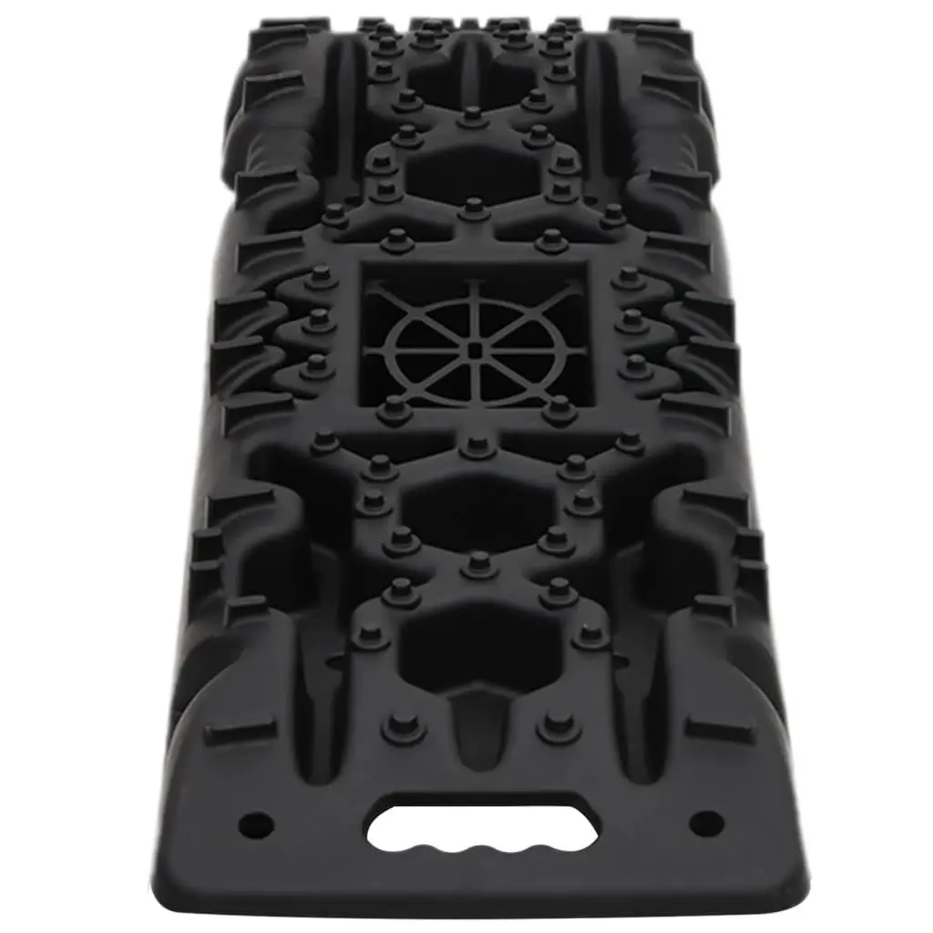 Traction Boards Reinforced Nylon 107 x 31 x 7 cm Black 2 Piece Recovery Tracks Off-Road Vehicle Wheel Grip Mat