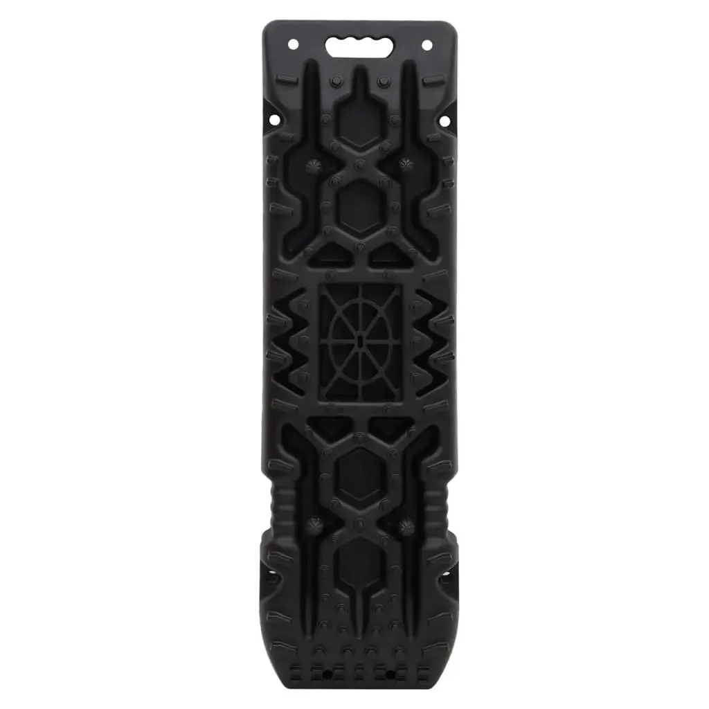 Traction Boards Reinforced Nylon 107 x 31 x 7 cm Black 2 Piece Recovery Tracks Off-Road Vehicle Wheel Grip Mat