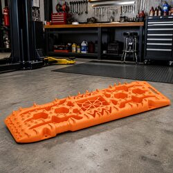Traction Boards 2 pcs Orange Recovery Track Off-Road Traction Mats Vehicle