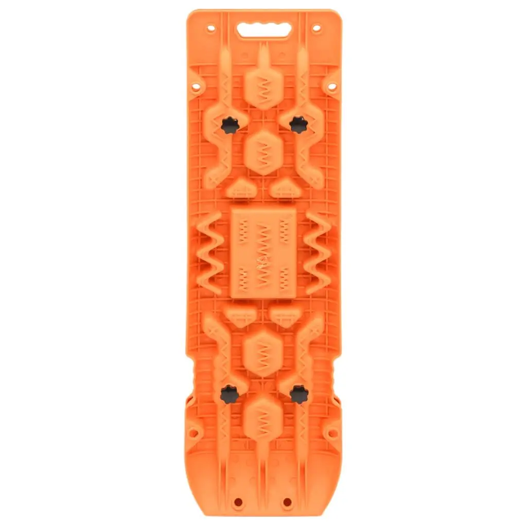 Traction Boards 2 pcs Orange Recovery Track Off-Road Traction Mats Vehicle