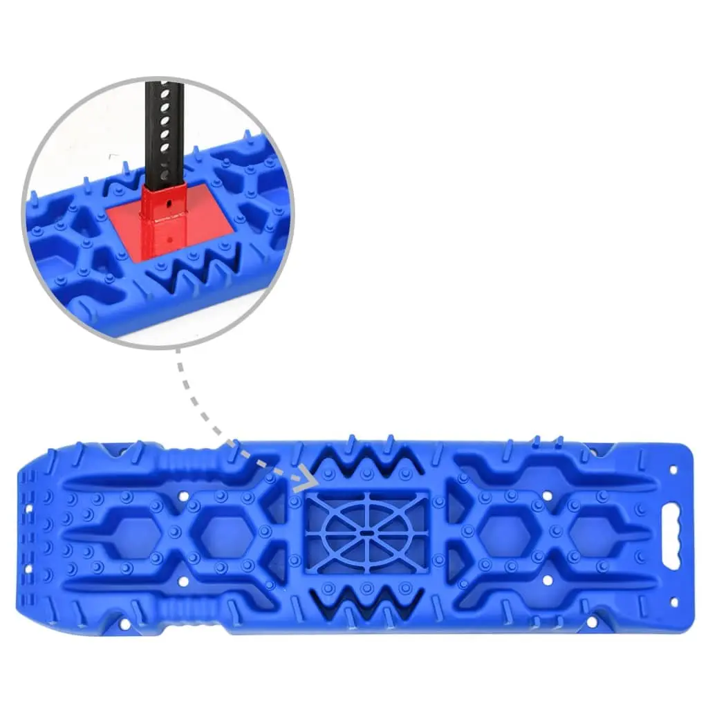 Traction Boards Reinforced Nylon 107 x 31 x 7 cm Blue 2 Piece