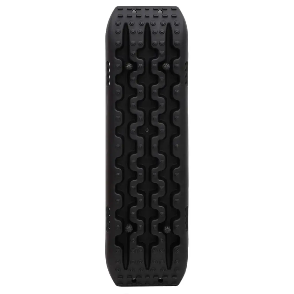 Traction Boards Reinforced Nylon 106 x 30.5 x 7 cm Black 2 Piece Off-Road Recovery Track Wheel Anti-Slip Teeth