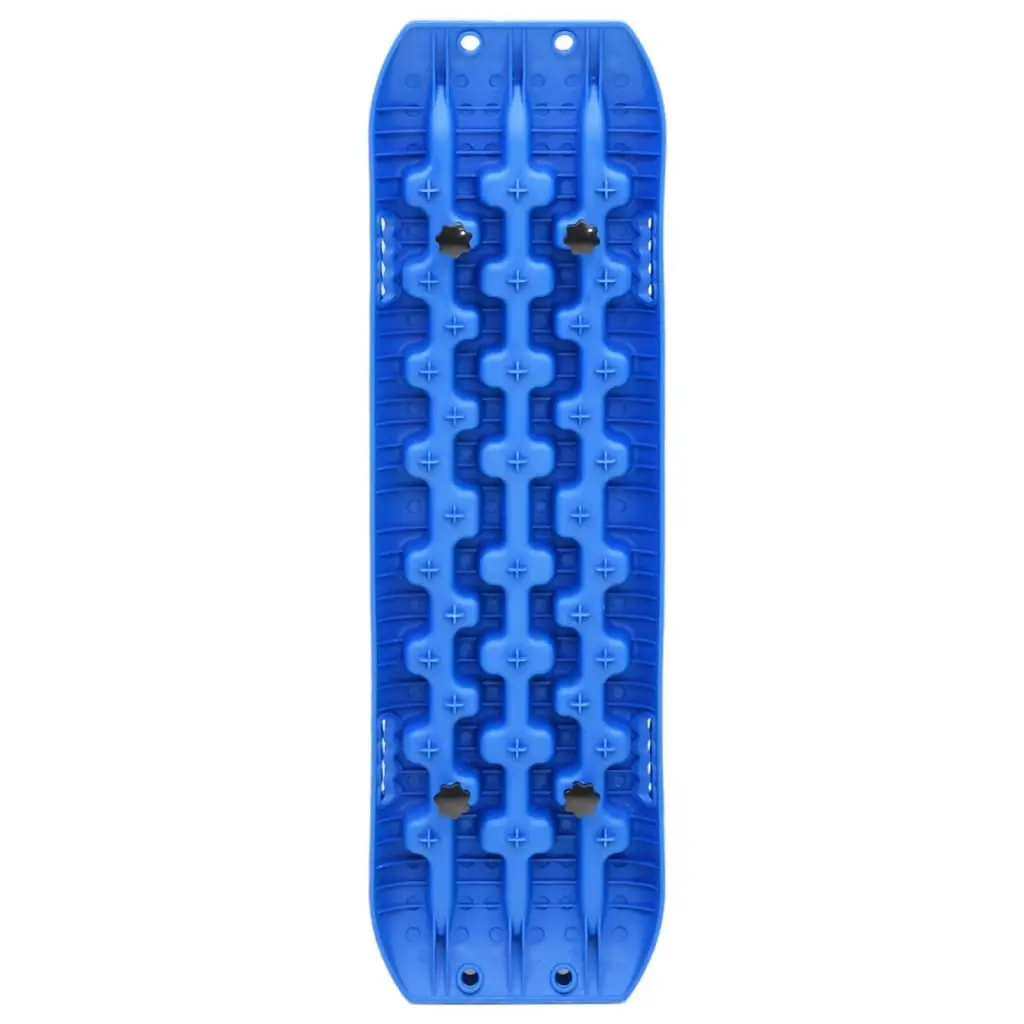 Traction Boards Reinforced Nylon 106x30.5x7 cm Blue 2 Piece Vehicle Recovery Off-Road Emergency Kit