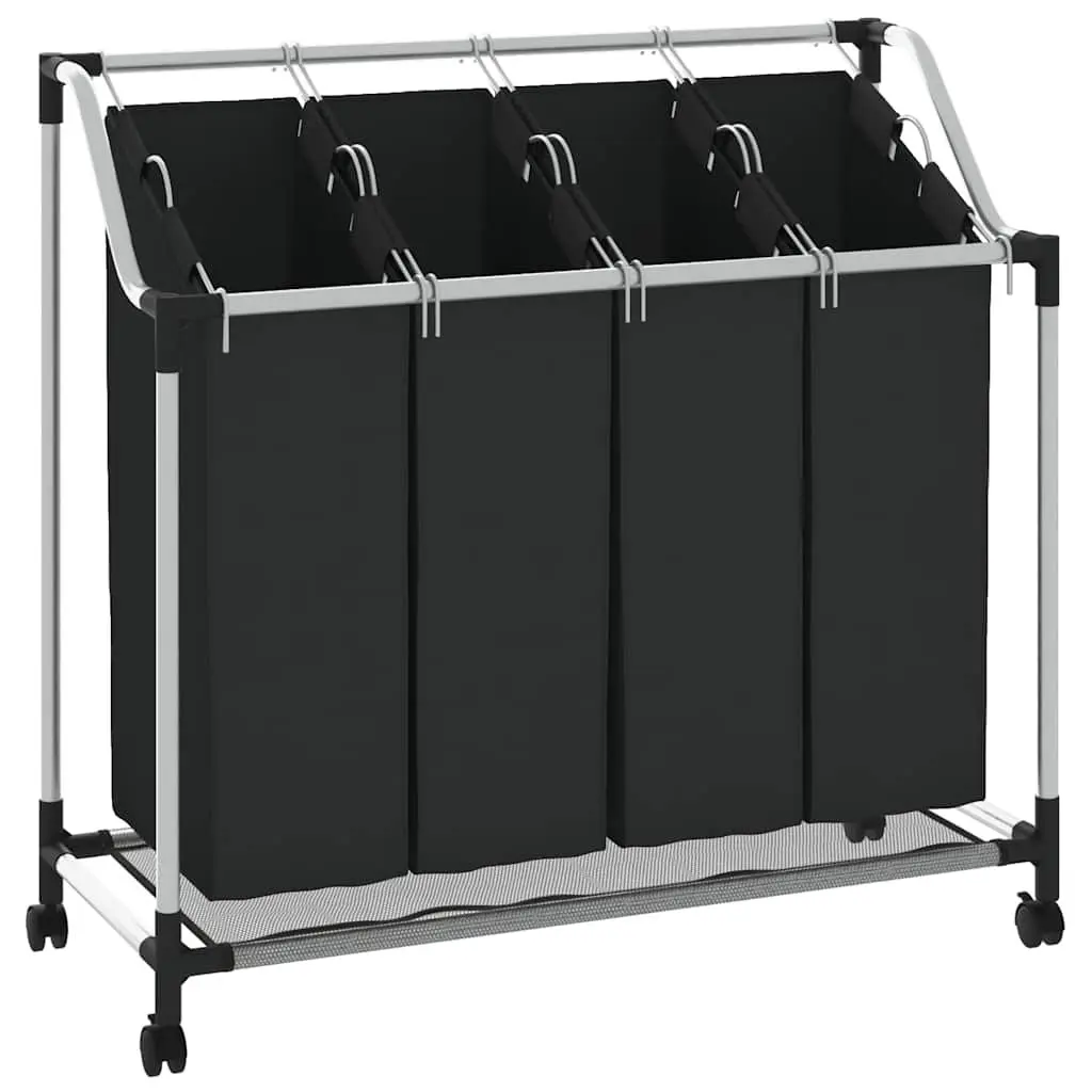 Laundry Sorter with 4 Bags and Wheels