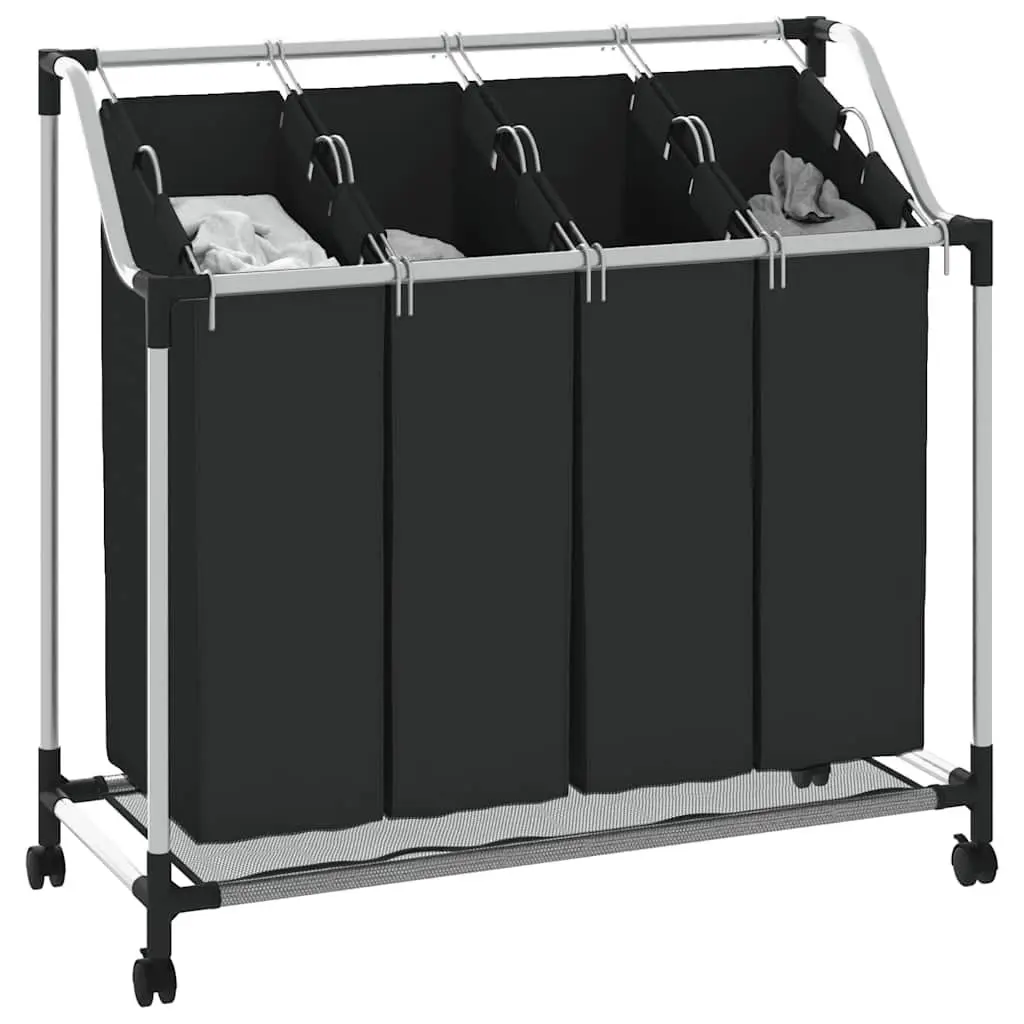 Laundry Sorter with 4 Bags and Wheels