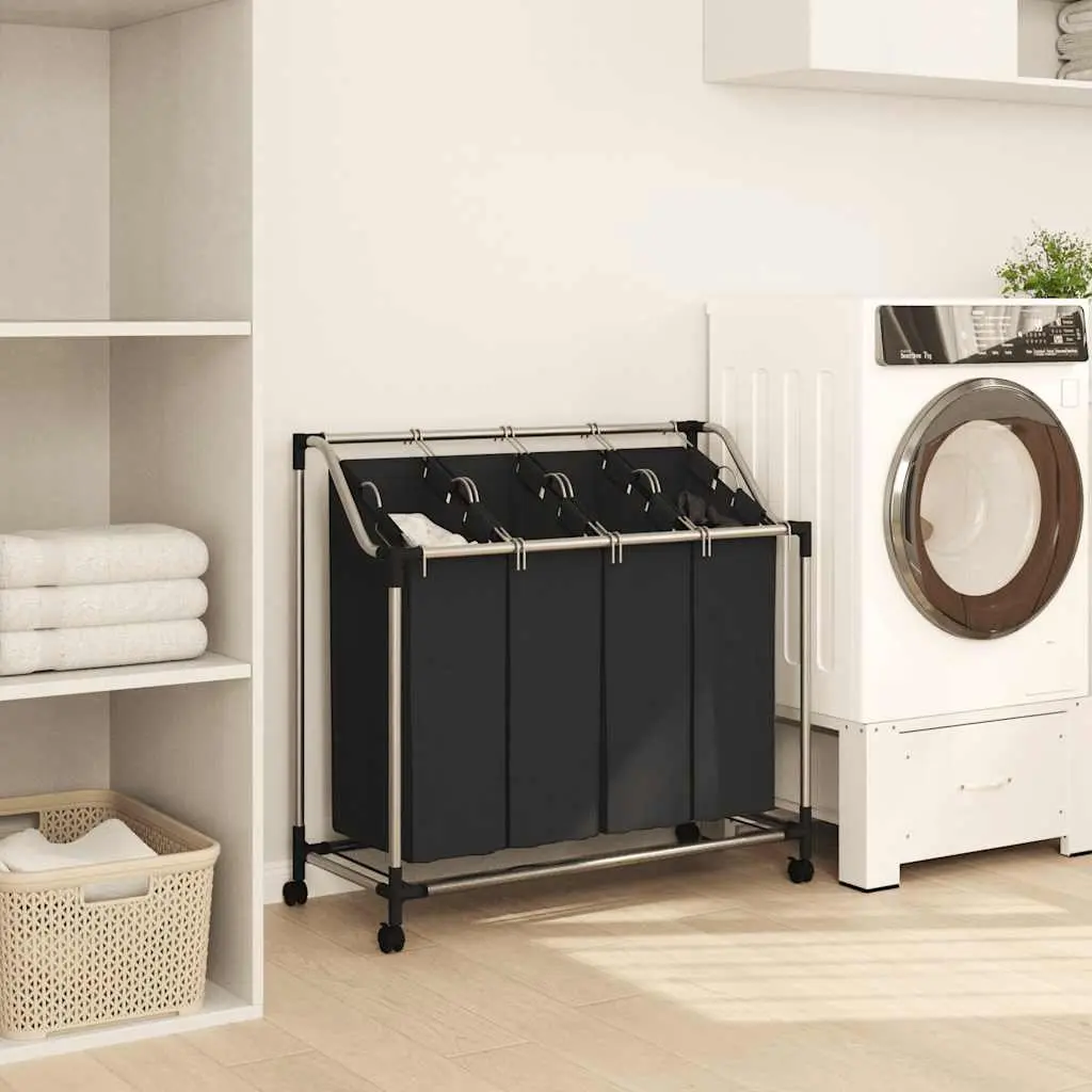 Laundry Sorter with 4 Bags and Wheels