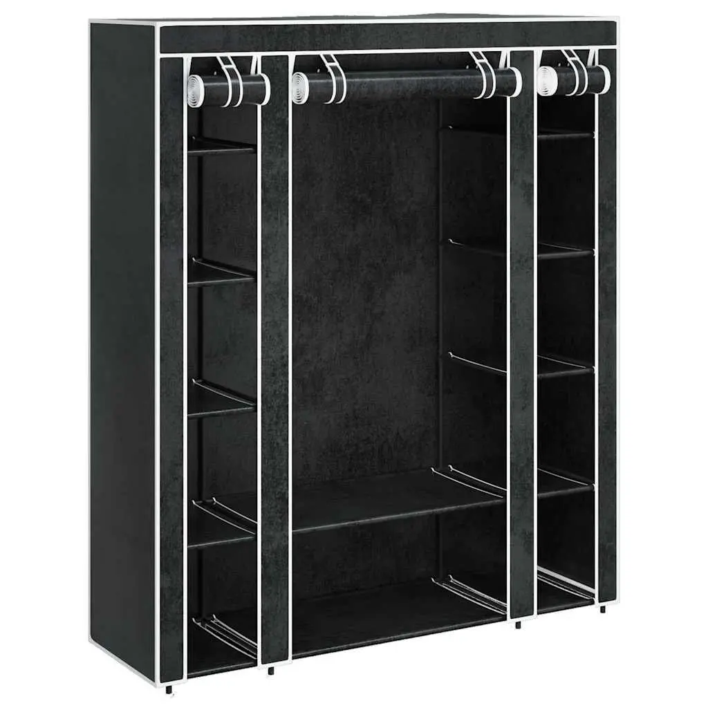 Portable Wardrobe Cabinet with Organized Compartments