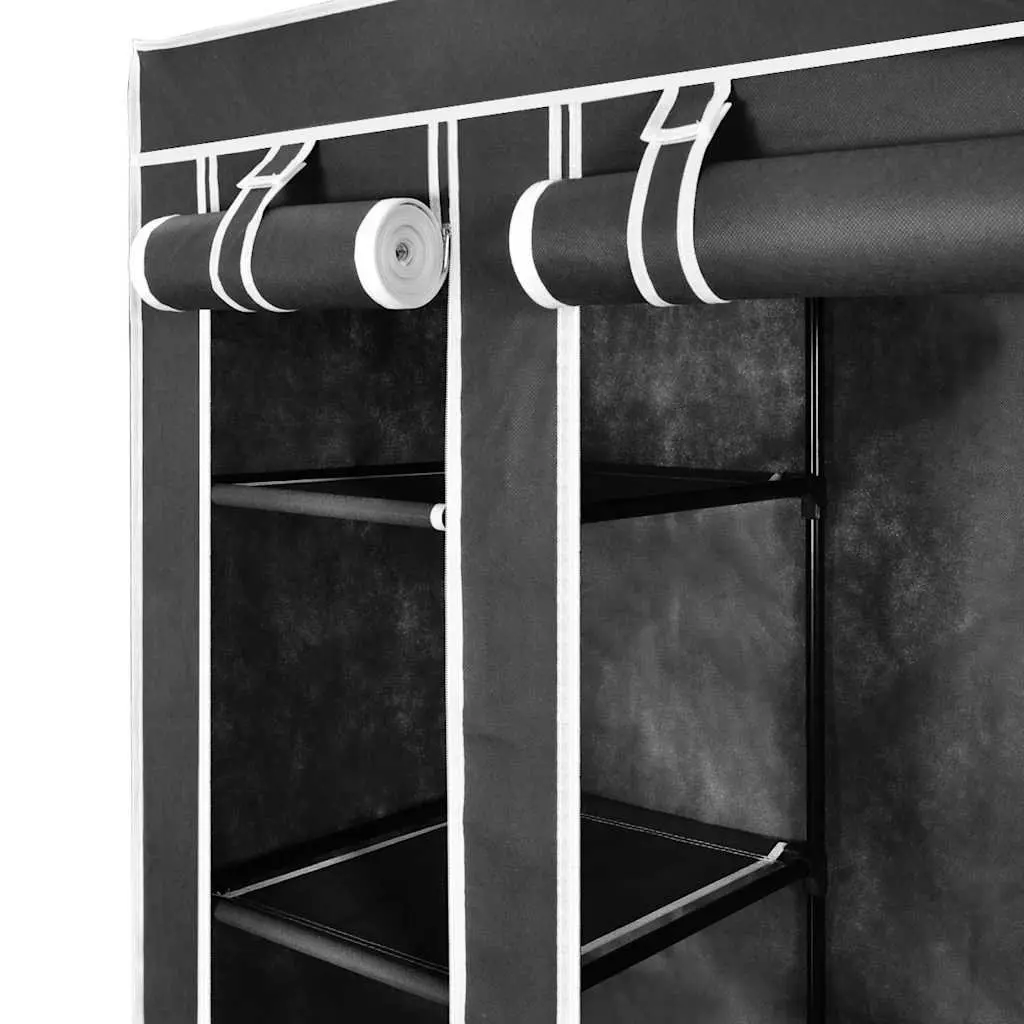 Portable Wardrobe Cabinet with Organized Compartments