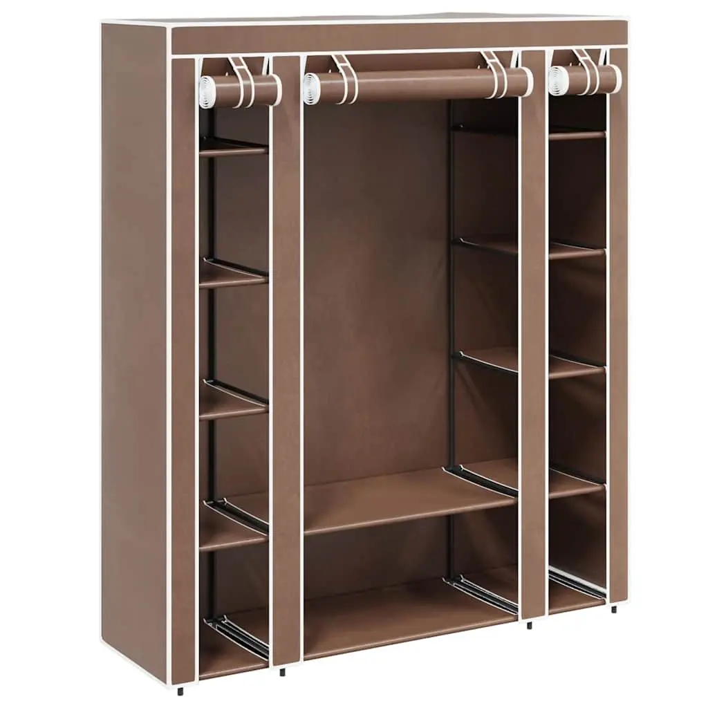 Portable Wardrobe Cabinet with Storage Compartments