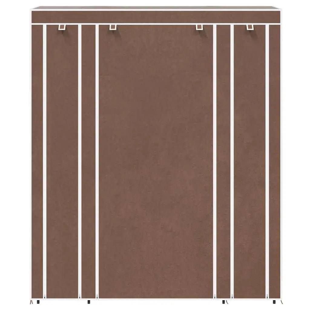 Portable Wardrobe Cabinet with Storage Compartments