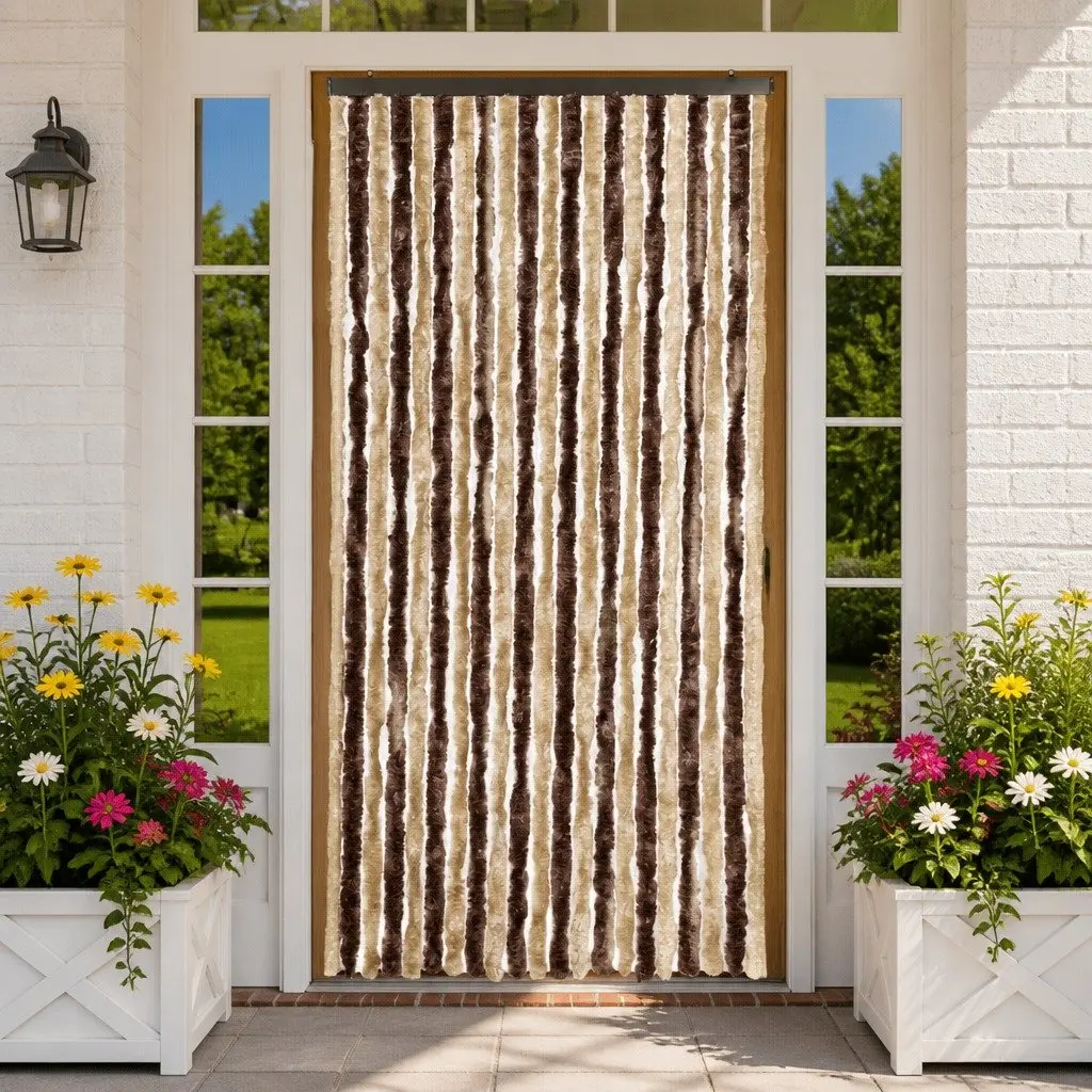 Insect Curtain Chenille 90x220 cm Beige Light Brown