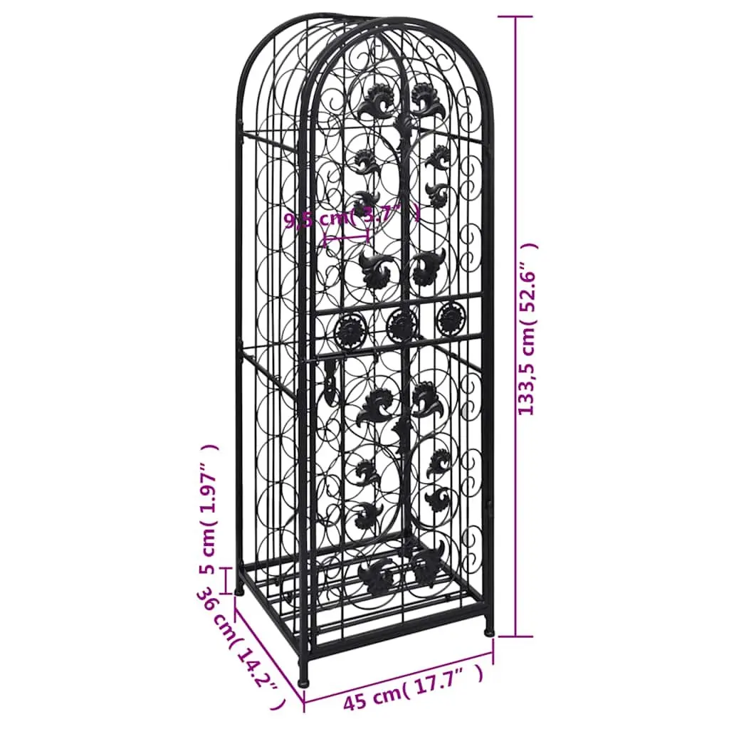 Floor Standing Wine Rack for 45 Bottles