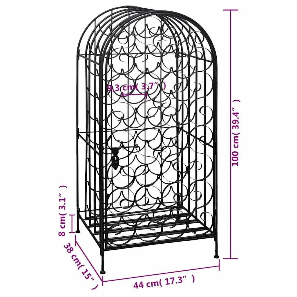 Floor Standing Wine Rack for 35 Bottles
