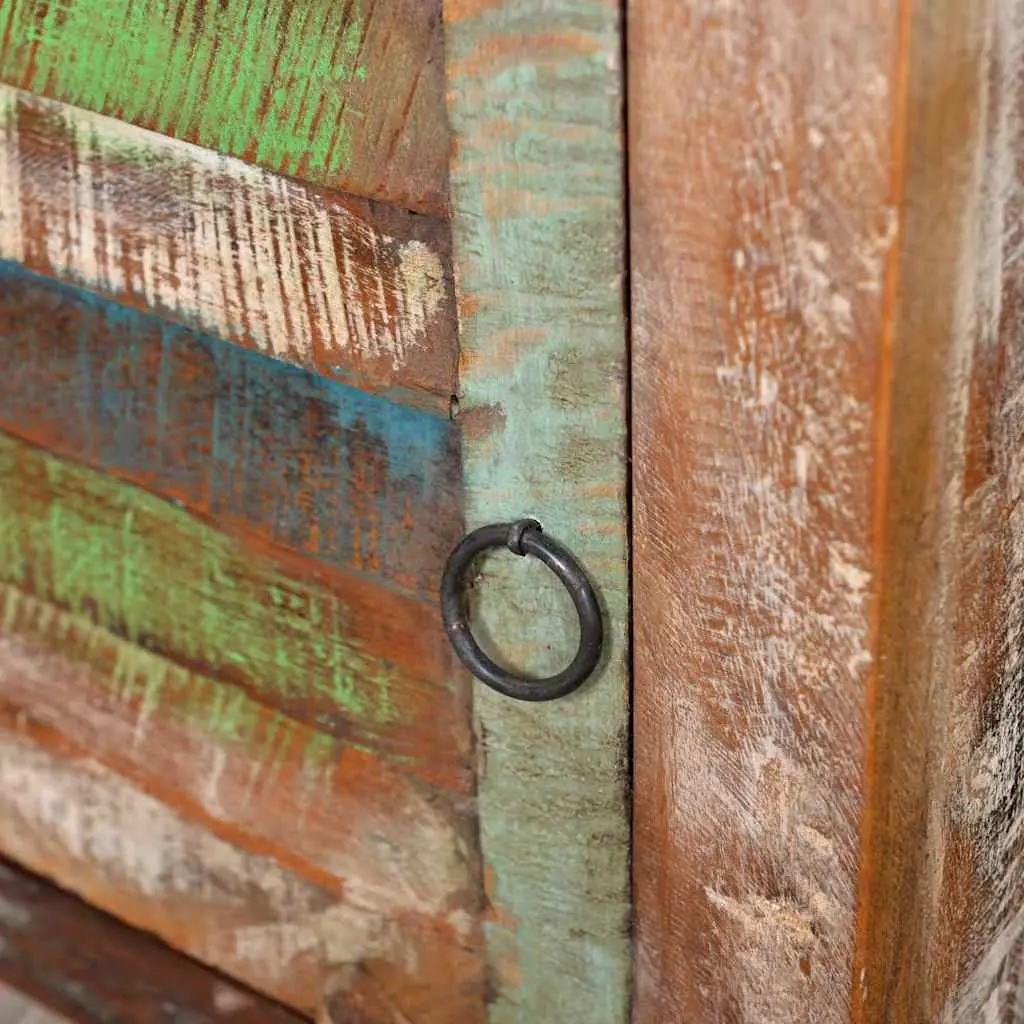 Reclaimed Wood End Table with Storage