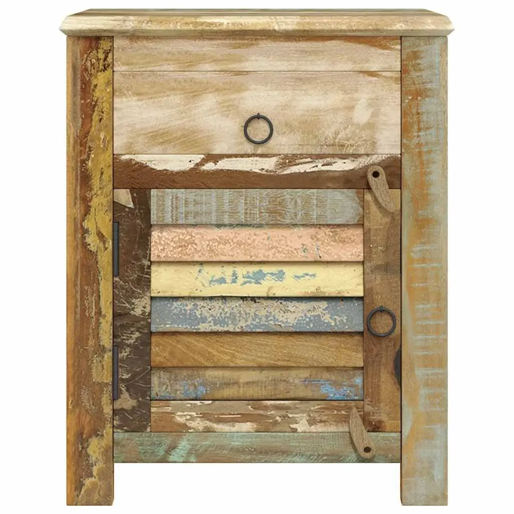 Reclaimed Wood End Table with Storage