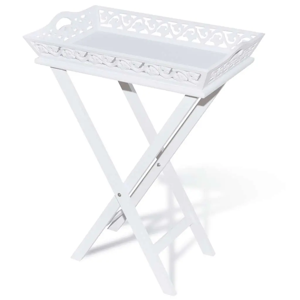 Side Table with Removable Tray for Storage